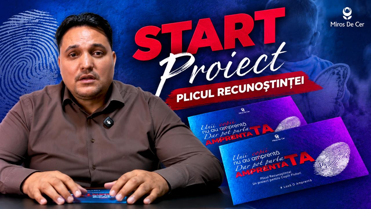 Plicul Recunoștinței pentru copiii fluturi